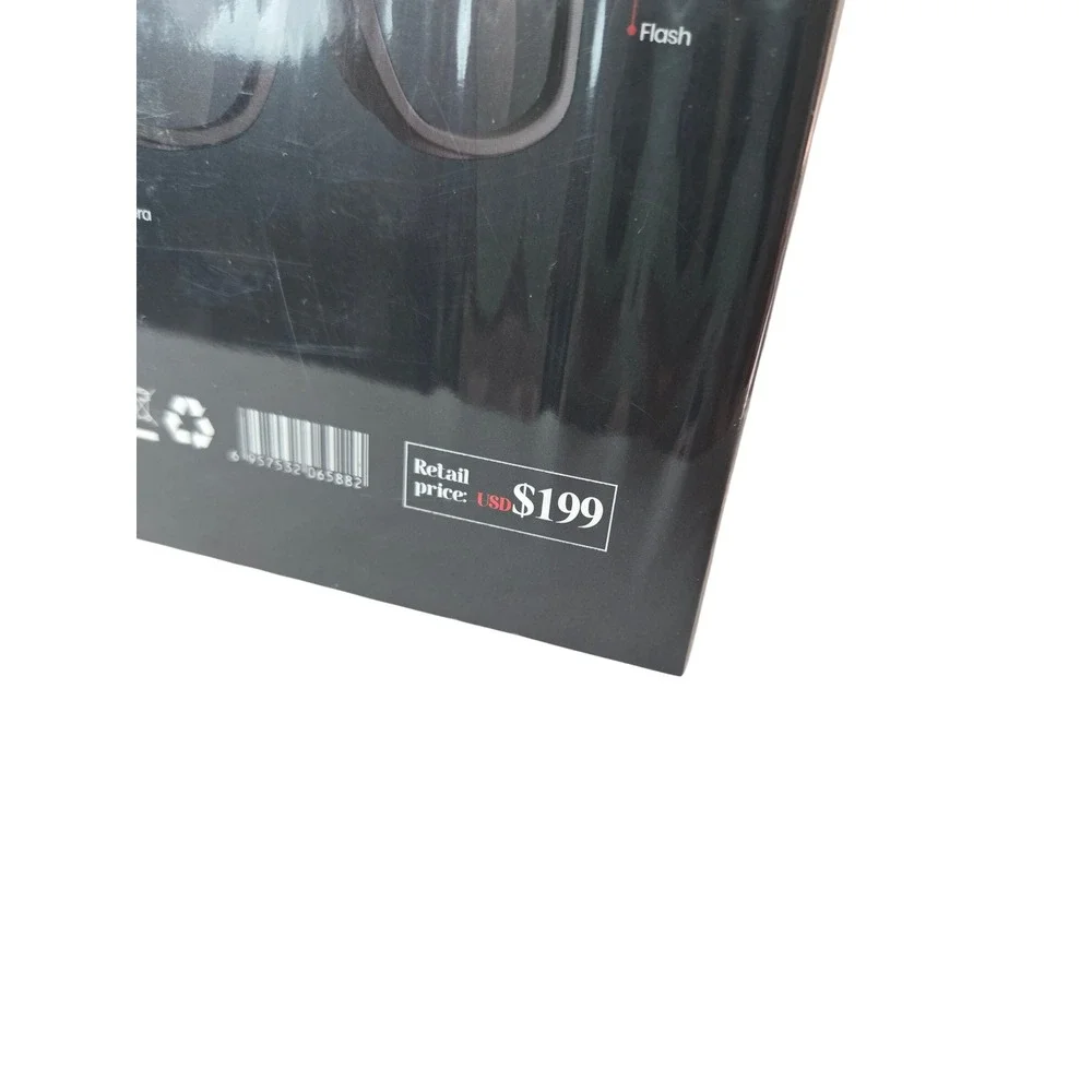 AiMB‎ S2 Max Smart Glasses AI Voice Assistant Video Recording 3 Lens Sets Black